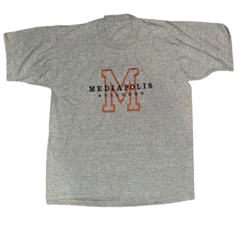 VTG Mediapolis Football t shirt‎ embroidered logo size medium